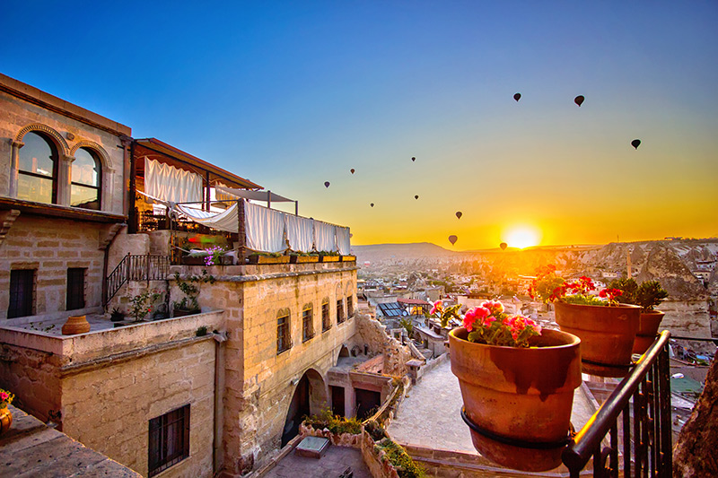 Hot air balloons in Cappadocia